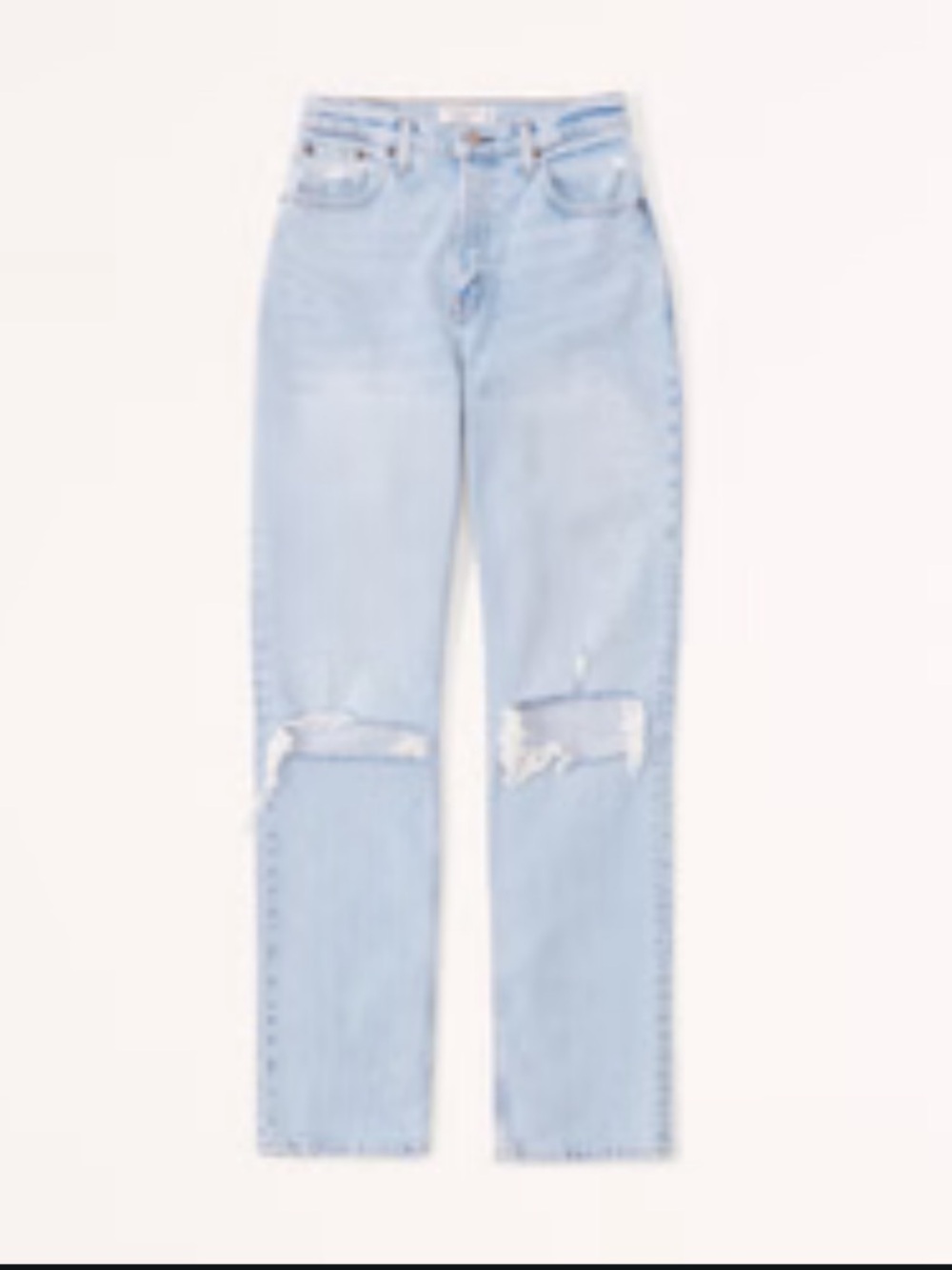 Abercrombie & Fitch Light Wash 90s straight ultra high rise jeans
